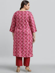 Women Multi-Colored Floral Printed Casual Regular Kurta-GI-AP-AHKUCNDP-1162