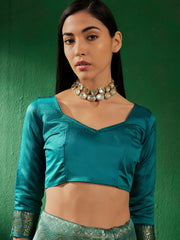 Womens Fashion Ethnic Blue Color Sarees-MLSHWSA1251BLU0ONE