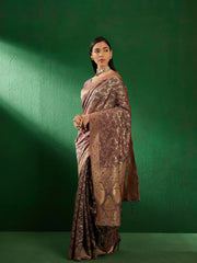 Womens Fashion Ethnic Grey Color Sarees-MLSHWSA1247GRY0ONE