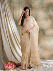 Womens Fashion Ethnic Beige Color Sarees-MLSHWSA1591BEI0ONE