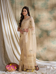 Womens Fashion Ethnic Beige Color Sarees-MLSHWSA1591BEI0ONE