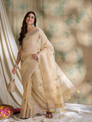 Womens Fashion Ethnic Beige Color Sarees-MLSHWSA1591BEI0ONE
