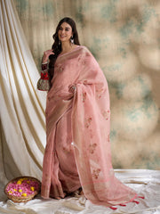 Womens Fashion Ethnic Pink Color Sarees-MLSHWSA1607PNK0ONE