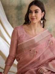 Womens Fashion Ethnic Pink Color Sarees-MLSHWSA1607PNK0ONE