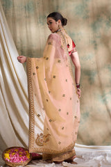 Womens Fashion Ethnic Peach Color Sarees-MLSHWSA1614PCH0ONE