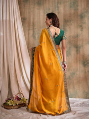Womens Fashion Ethnic Mustard Color Sarees-MLSHWSA1563MUS0ONE