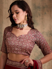 Womens Fashion Ethnic Maroon Color Sarees-MLSHWSA1538MRN0ONE