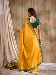 Womens Fashion Ethnic Yellow Color Sarees-MLSHWSA1559YLW0ONE