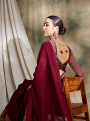 Womens Fashion Ethnic Red Color Sarees-MLSHWSA1578RED0ONE