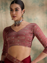Womens Fashion Ethnic Red Color Sarees-MLSHWSA1578RED0ONE
