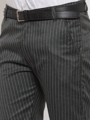 Jainish Men's Grey Solid Formal Trousers ( FGP 253Light-Grey )