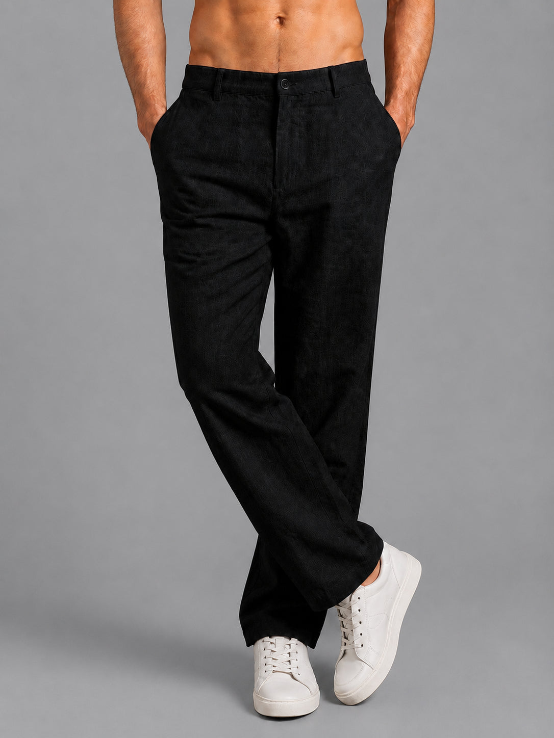 DesiQlo Men Trousers & Pants - Black