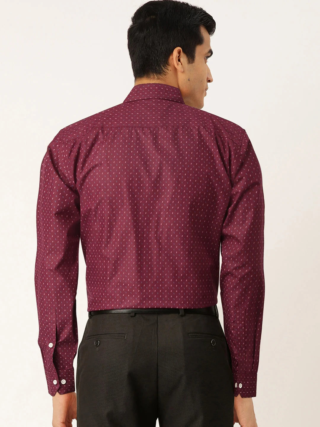 Purple Printed Cotton Mens Shirt | Formal Shirts Collection