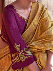 Women's Blend Teal Blue Printed Designer Saree With Blouse Piece-SANTONI115