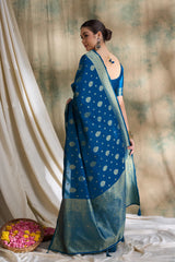 Womens Fashion Ethnic Blue Color Sarees-MLSHWSA1496BLU0ONE