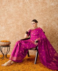 Womens Fashion Ethnic Pink Color Sarees-MLSHWSA1501PNK0ONE