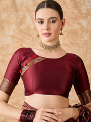 Womens Fashion Ethnic Maroon Color Sarees-MLSHWSA1509MRN0ONE