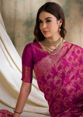Womens Fashion Ethnic Pink Color Sarees-MLSHWSA1517PNK0ONE