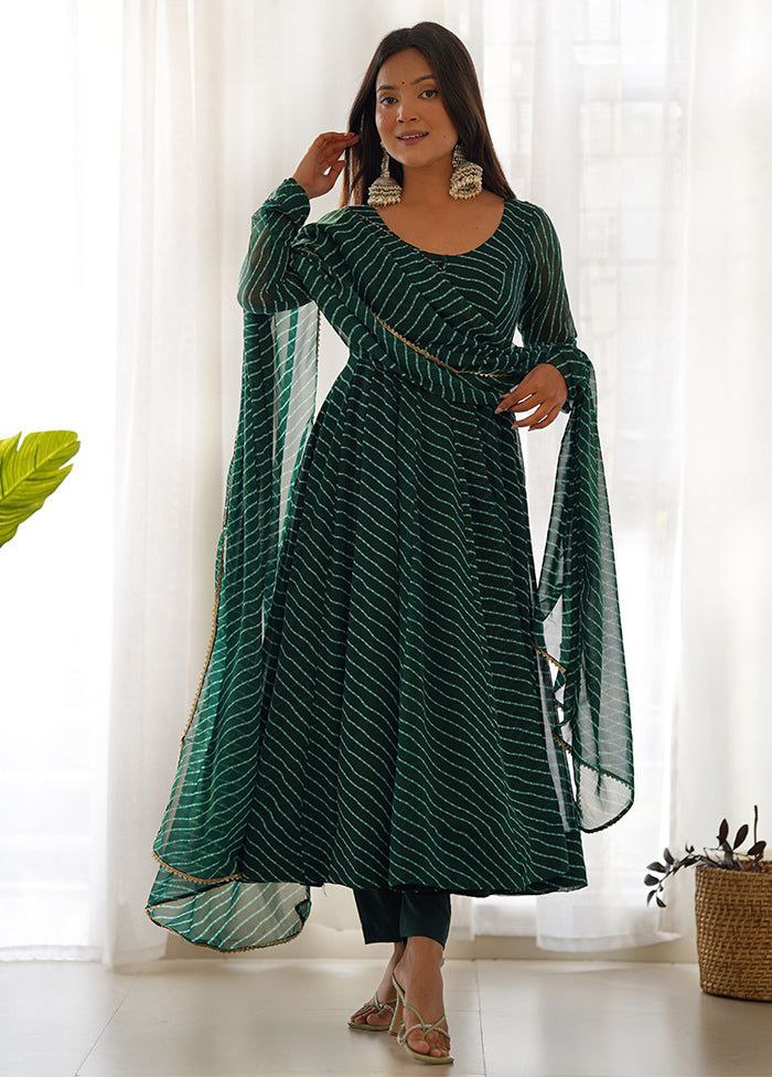 Floral Printed Knee Length Elbow Length Sleeves Round Neck Kurti And Palazzo Set With Net Dupatta