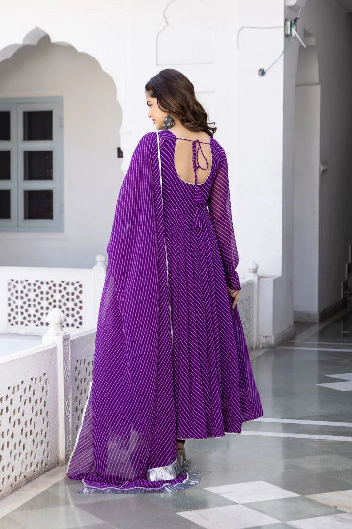 Floral Printed Knee Length Elbow Length Sleeves Round Neck Kurti And Palazzo Set With Net Dupatta