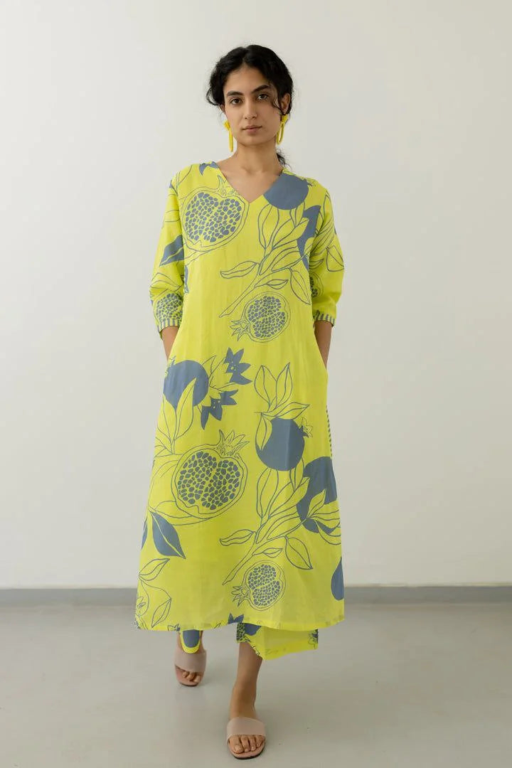 Floral Printed Rayon Co-ords et (K211)
