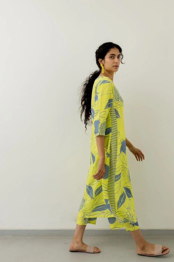 Floral Printed Rayon Co-ords et (K211)