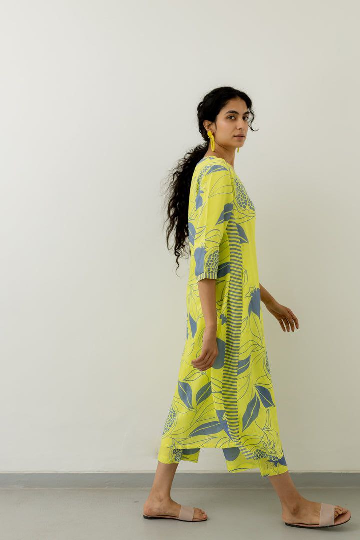 Floral Printed Rayon Co-ords et (K211)