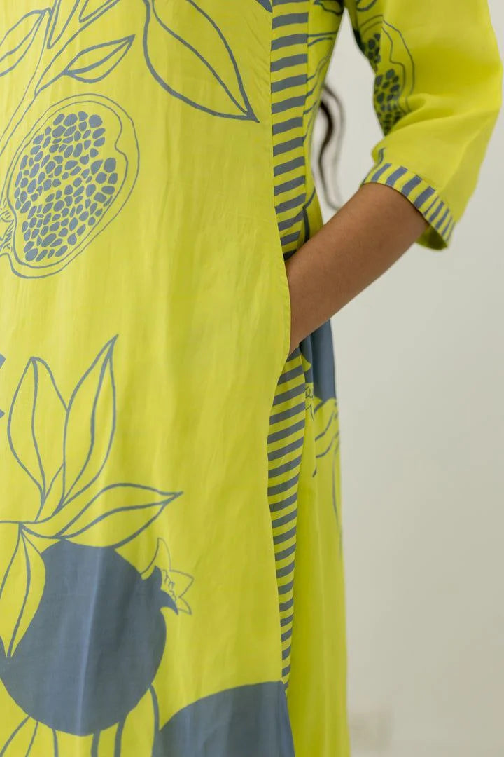 Floral Printed Rayon Co-ords et (K211)