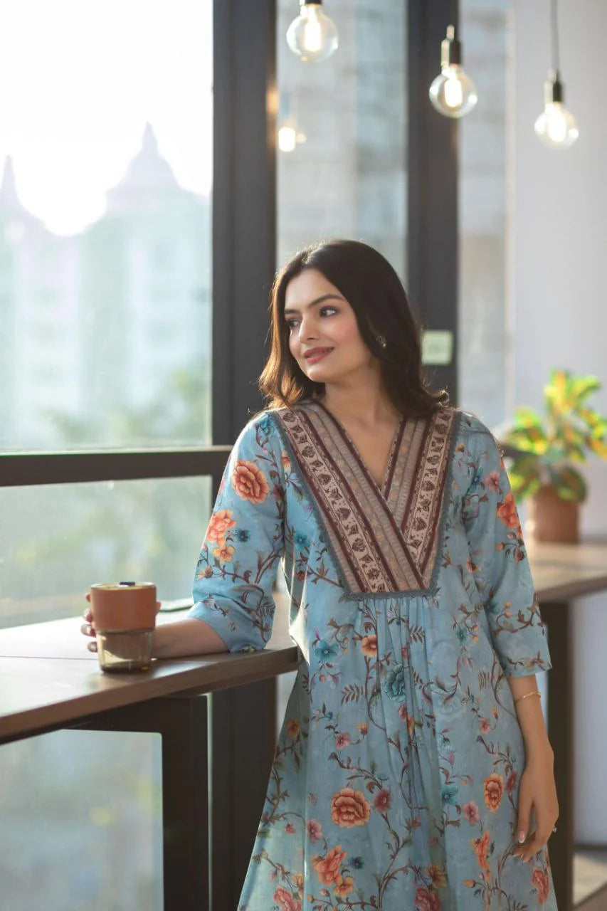 Women's Rayon Floral Printed Co-ords Set