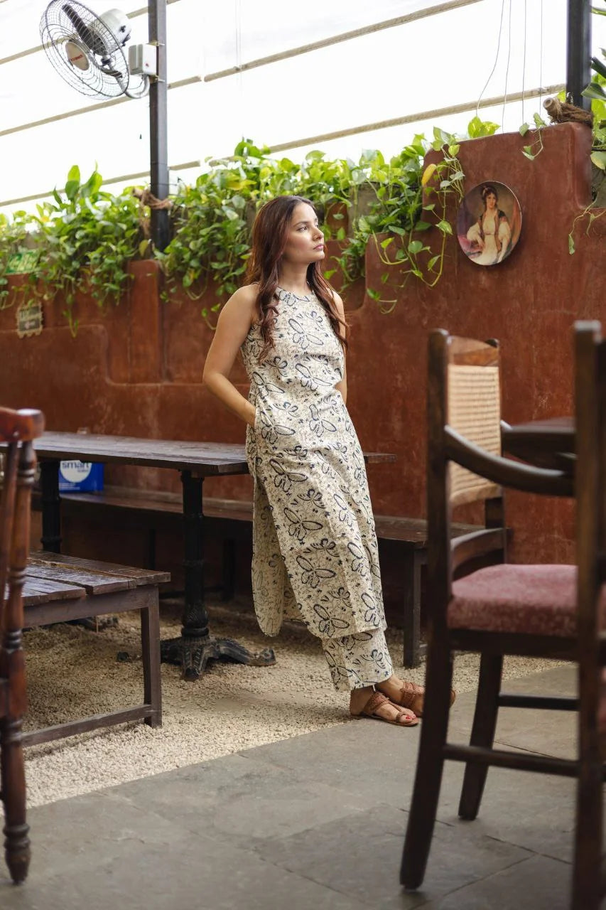 Floral Printed Rayon CO-ords Set (K244)