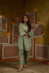 Floral Printed Rayon Co-ords et (K256)-HFXMA-K256-PISTA