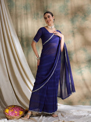 Womens Fashion Ethnic Blue Color Sarees-MLSHWSA1627BLU0ONE