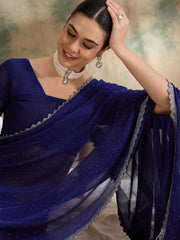Womens Fashion Ethnic Blue Color Sarees-MLSHWSA1627BLU0ONE