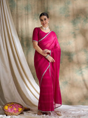 Womens Fashion Ethnic Pink Color Sarees-MLSHWSA1630PNK0ONE