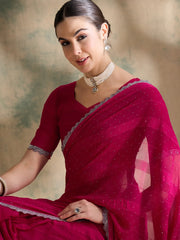 Womens Fashion Ethnic Pink Color Sarees-MLSHWSA1630PNK0ONE