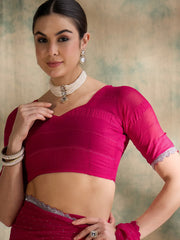 Womens Fashion Ethnic Pink Color Sarees-MLSHWSA1630PNK0ONE