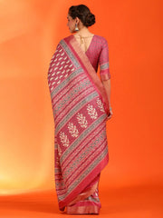 Women's Chiffon White Printed Designer Saree With Blouse Piece-STARCFN31801D