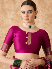 Womens Fashion Ethnic Magenta Color Sarees-MLSHWSA1491MGT0ONE