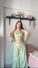 Women Printed Pure Cotton Ethnic Co-Ords-AHBLSKCP-COMBO-952