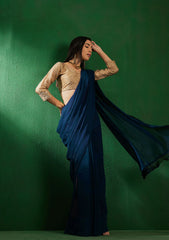 Womens Fashion Ethnic Teal Color Sarees-MLSHWSA1285TEL0ONE