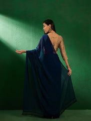 Womens Fashion Ethnic Teal Color Sarees-MLSHWSA1285TEL0ONE