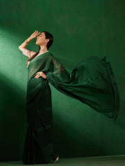 Womens Fashion Ethnic Green Color Sarees-MLSHWSA1286GRN0ONE