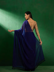 Womens Fashion Ethnic Blue Color Sarees-MLSHWSA1287BLU0ONE