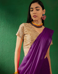 Womens Fashion Ethnic Burgundy Color Sarees-MLSHWSA1288BGY0ONE