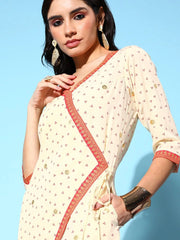 Off-white Crepe Printed Jumpsuit-AHJSCRPG-951-FF