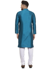 Men's Peacock Jacquard Kurta Only