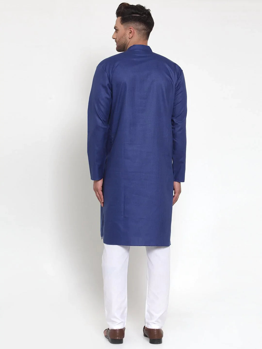 Royal Blue Mens Kurta - Solid Indian Kurta for Men Online