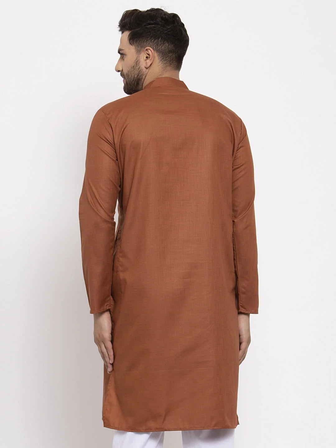 Brown Cotton Men's Kurta - Shop Indian Kurta for Men
