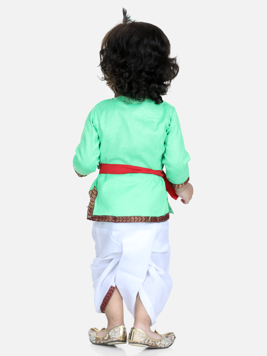 Dhoti Kurta Set for Kids - Green | JM21KS07GR | DesiQlo