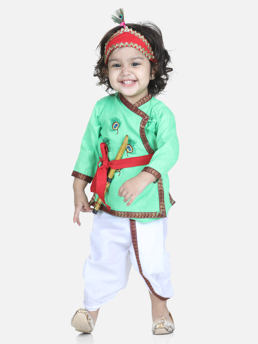Dhoti Kurta Set for Kids - Green | JM21KS07GR